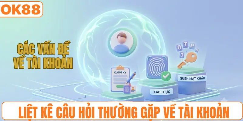 Liệt kê câu hỏi thường gặp về tài khoản