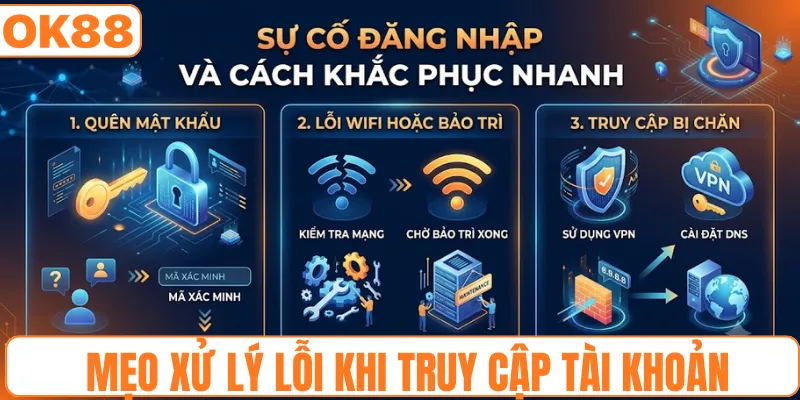 Mẹo xử lý lỗi khi truy cập tài khoản 